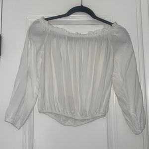 White brandy Melville off the shoulder long sleeve